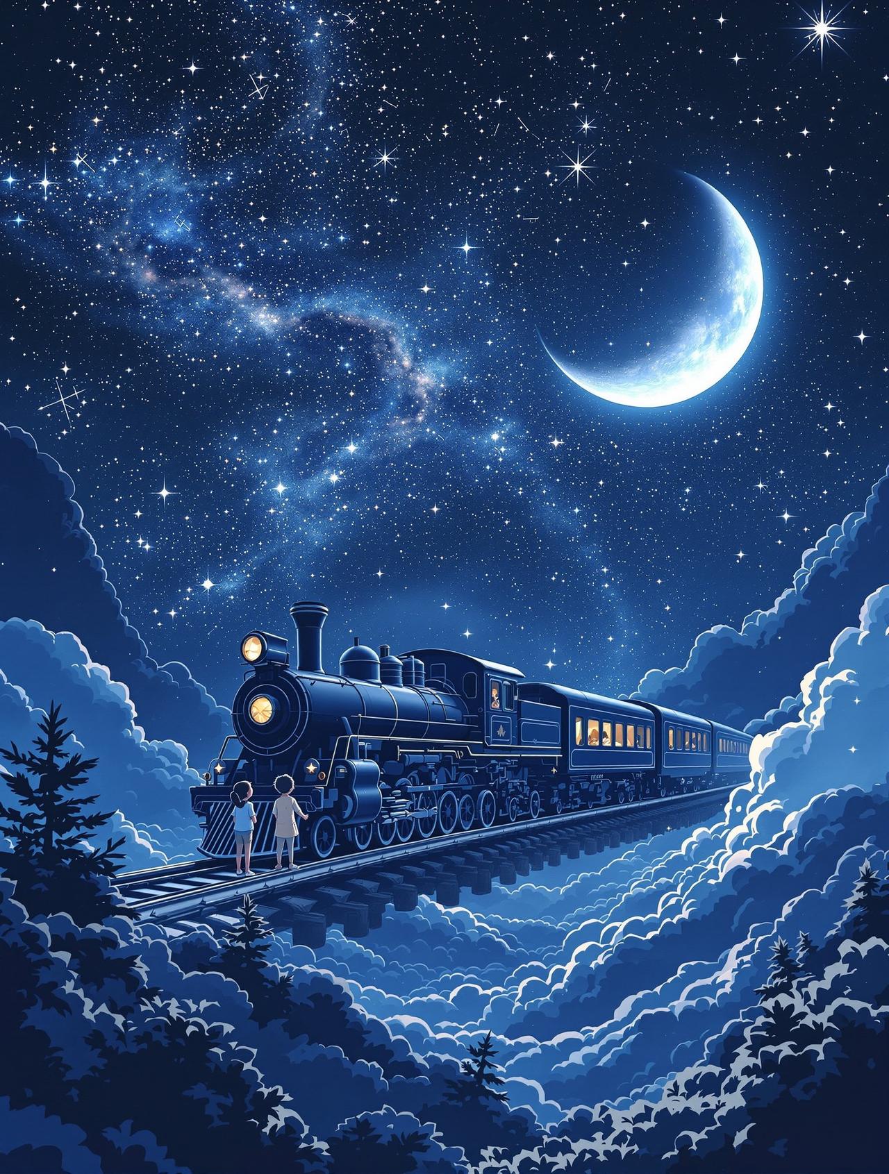 age动漫官方网站编辑精选番剧《银河铁道之夜》封面 - 童话 / 奇幻，编辑月见推荐