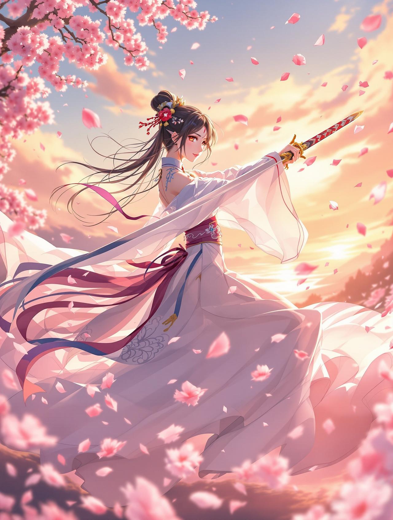 age动漫官方网站热播番剧《花与剑之歌》封面 - 古风 / 武侠，评分9.6